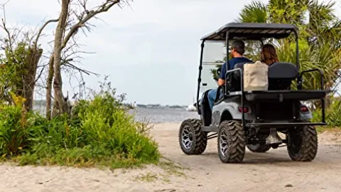 Buggies Unlimited Club Car Precedent Golf Cart Rear Flip Seat Kit Black