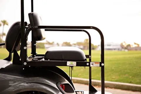 Buggies Unlimited Club Car Precedent Golf Cart Rear Flip Seat Kit Black