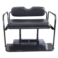 Buggies Unlimited Club Car Precedent Golf Cart Rear Flip Seat Kit Black