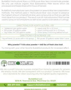 BuildASoil LLC Horticultural Aloe 1 Kilo