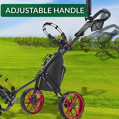 Caddytek CaddyLite 11.5 V3 Deluxe Golf Push Cart Black/Red