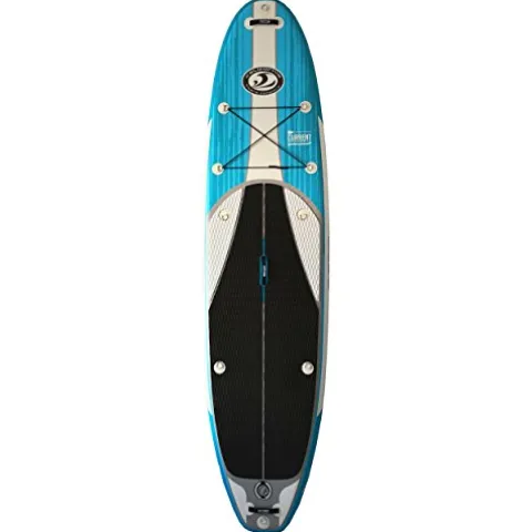 California Board Company 132 Current Inflatable Stand Up Paddle Board Blue/White/Black