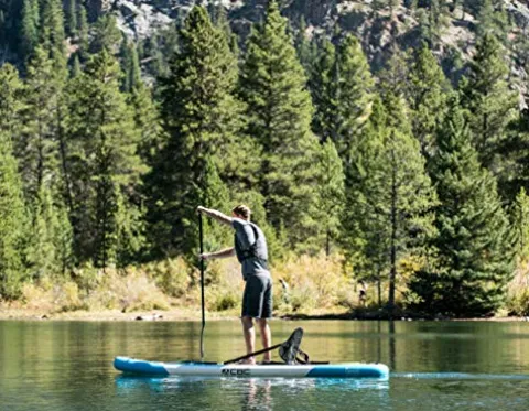 California Board Company 132 Current Inflatable Stand Up Paddle Board Blue/White/Black