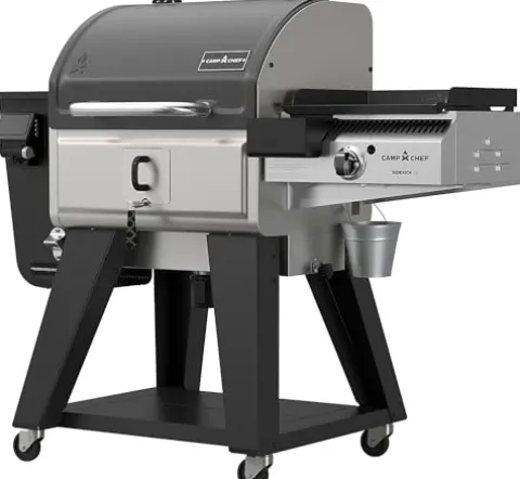 Camp Chef Woodwind Pro 24 Pellet Grill & Smoker with Sidekick Flat Top – Black