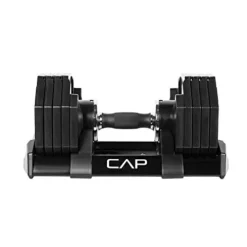 CAP Barbell Adjustabell Dumbbell 50-Pound Pair Black