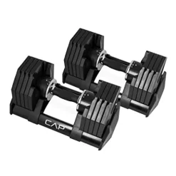 CAP Barbell Adjustabell Dumbbell 50-Pound Pair Black