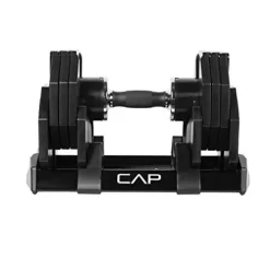 CAP Barbell Adjustabell Dumbbell 50-Pound Pair Black