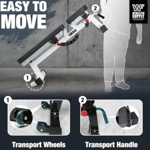 CAP Barbell Commercial Grade Weight Bench Flat/Incline/Decline Utility Exercise Olympic Workout Bench Black