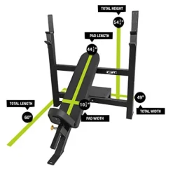 CAP Barbell Commercial Grade Weight Bench Flat/Incline/Decline Utility Exercise Olympic Workout Bench