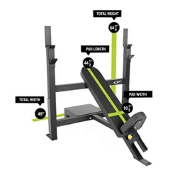 CAP Barbell Commercial Grade Weight Bench Flat/Incline/Decline Utility Exercise Olympic Workout Bench