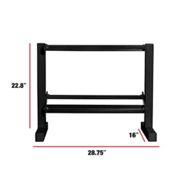 CAP Barbell Dumbbell Set with Rack & Bench Bundle Black