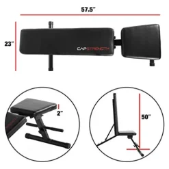 CAP Barbell Dumbbell Set with Rack & Bench Bundle Black