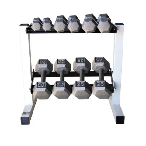 CAP Barbell Solid Hex Dumbbell Set with Rack (150 Pound) Gray