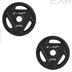 CAP Barbell Starter Olympic Weight Set 105lbs, Set with Plates and Bar