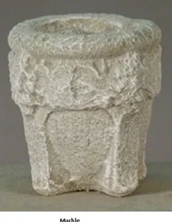 CC Outdoor Living Set of 2 Marble Finished Outdoor Garden Fluted Urn Planters 27″ Ivory