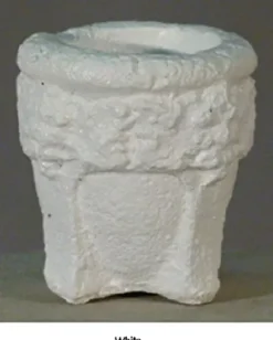 CC Outdoor Living Set of 2 White Finished Outdoor Garden Urn Planters 25″ White