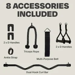 CENTR 3 Home Gym Functional Trainer with Selectorized Smith Bar Matte Black