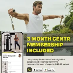 CENTR Centr 1 Home Gym Functional Trainer – Multifunctional Cable Machine – Matte Black