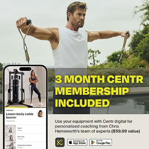 CENTR Centr 1 Home Gym Functional Trainer – Multifunctional Cable Machine – Matte Black