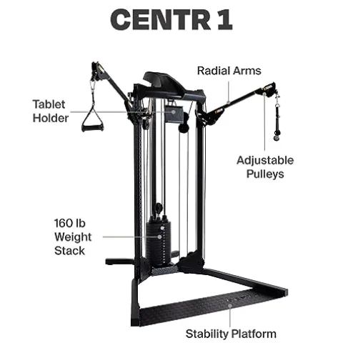 CENTR Centr 1 Home Gym Functional Trainer – Multifunctional Cable Machine – Matte Black