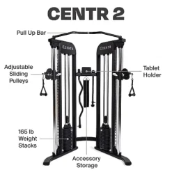 CENTR Centr 2 Home Gym Functional Trainer Black/Silver