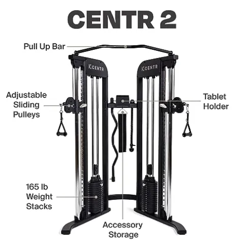 CENTR Centr 2 Home Gym Functional Trainer Black/Silver