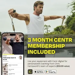 CENTR Half Rack – 7 Gauge Steel Squat Rack with J-Hooks, Pull Up Bar & Weight Storage – Matte Black