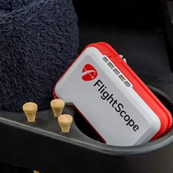 Certified Brands FlightScope Mevo Portable Golf Launch Monitor and Rangefinder White with Red Trim