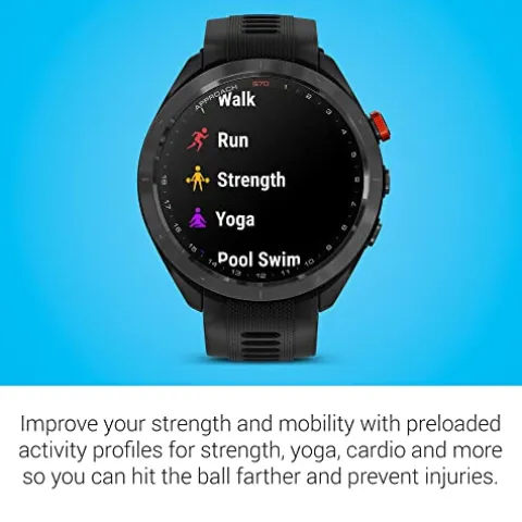 Certified Brands Garmin Approach S70 Golf Smartwatch AMOLED Display Shot Execution Putt Alignment Golfing System with Approach CT10 Starter Kit Club Tracking System 3 Sensors Signature Stand Power Bundle 47mm Black
