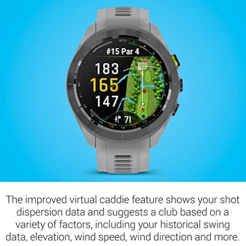 Certified Brands Garmin Approach S70 Golf Smartwatch 42mm Powder Gray