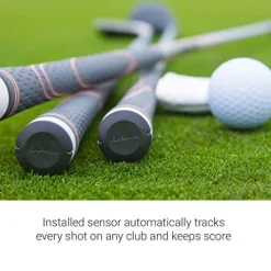 Certified Brands Garmin Approach S70 Golf Smartwatch AMOLED Display Shot Execution/Putt Alignment Golfing System with Approach CT10 Full Kit Club Tracking System (14 Sensors) and Signature Stand Power Bundle 47mm – Black