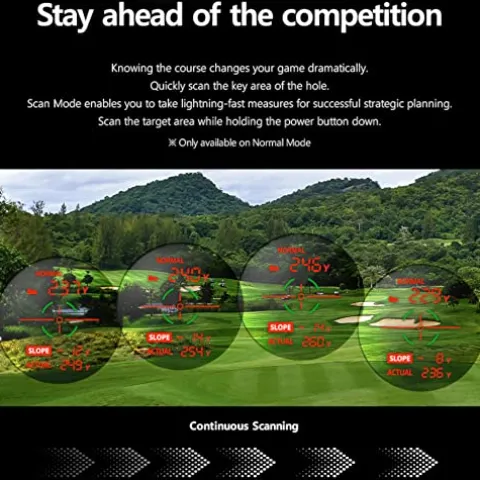Certified Brands Golf Laser Rangefinder with Auto Slope 6X Magnification 700 Yard Range