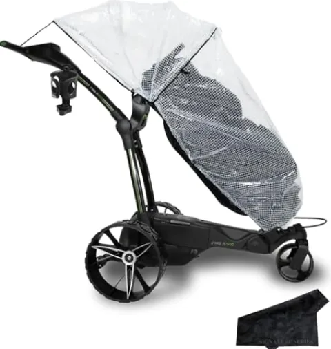 Certified Brands MGI Ai 500 Electric Golf Push Cart with Rain Cover