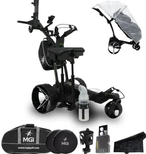 Certified Brands MGI Ai 500 GPS Electric Golf Push Cart Accessory Bundle