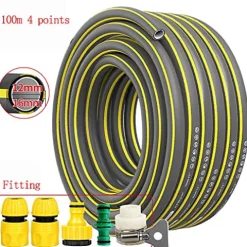 C/H Garden Hose Pipe 12 MM 5 M Flexible Spiral Mesh 100m