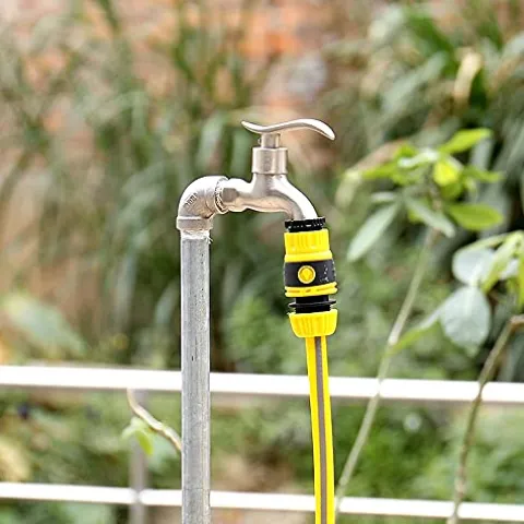 C/H 100M Reinforced PVC Garden Hose Yellow Green