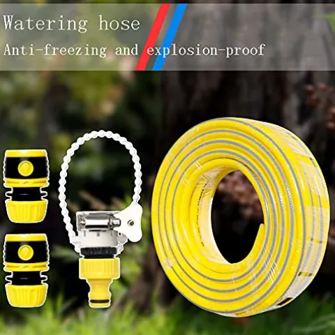 C/H 100M Reinforced PVC Garden Hose Yellow Green