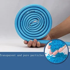 C/H PVC Garden Fiber Braided Water Hose Pipe 30M Blue