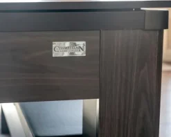 Chamberlain Game Tables New York Nights 7 Ft Pool Table Set with Benches and Top Espresso