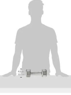 Champion Barbell Solid Hex Dumbbell 90 lb Grey