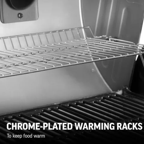 Char-Griller Texas Trio 3-Burner Gas & Charcoal Grill and Smoker Black