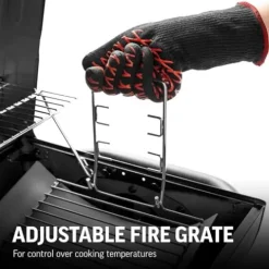 Char-Griller Texas Trio 3-Burner Gas & Charcoal Grill and Smoker Black