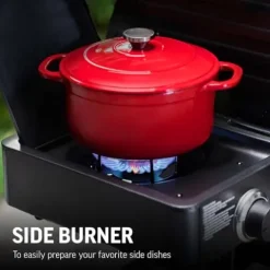 Char-Griller Texas Trio 3-Burner Gas & Charcoal Grill and Smoker Black