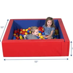 Children’s Factory Corral Ball Pool Soft Foam Play Yard Red/Blue