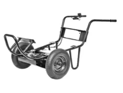 Chore Warrior Electric Power Assist Wheelbarrow Black