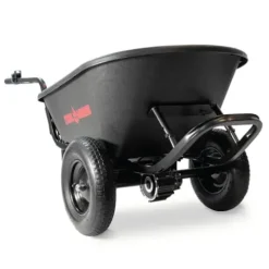 Chore Warrior Electric Wheelbarrow Utility Cart 350 lbs Capacity 6 Cu FT Black