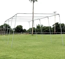 Cimarron Sports Outdoor Practice Batting Cage Frames Black Stainless Steel