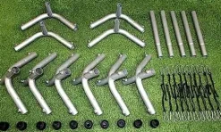 Cimarron Sports Outdoor Practice Complete Batting Cage Frames Black Stainless Steel