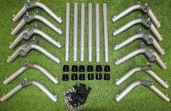 Cimarron Sports Outdoor Practice Complete Batting Cage Frames Black Stainless Steel