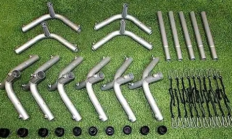 Cimarron Sports Outdoor Practice 70x12x12 1-1/2″ Complete Batting Cage Frames Black Stainless Steel